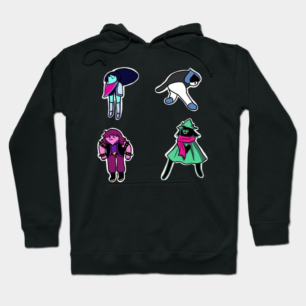 DELTARUNE: Choose Your Fighter Hoodie by KaePotassium